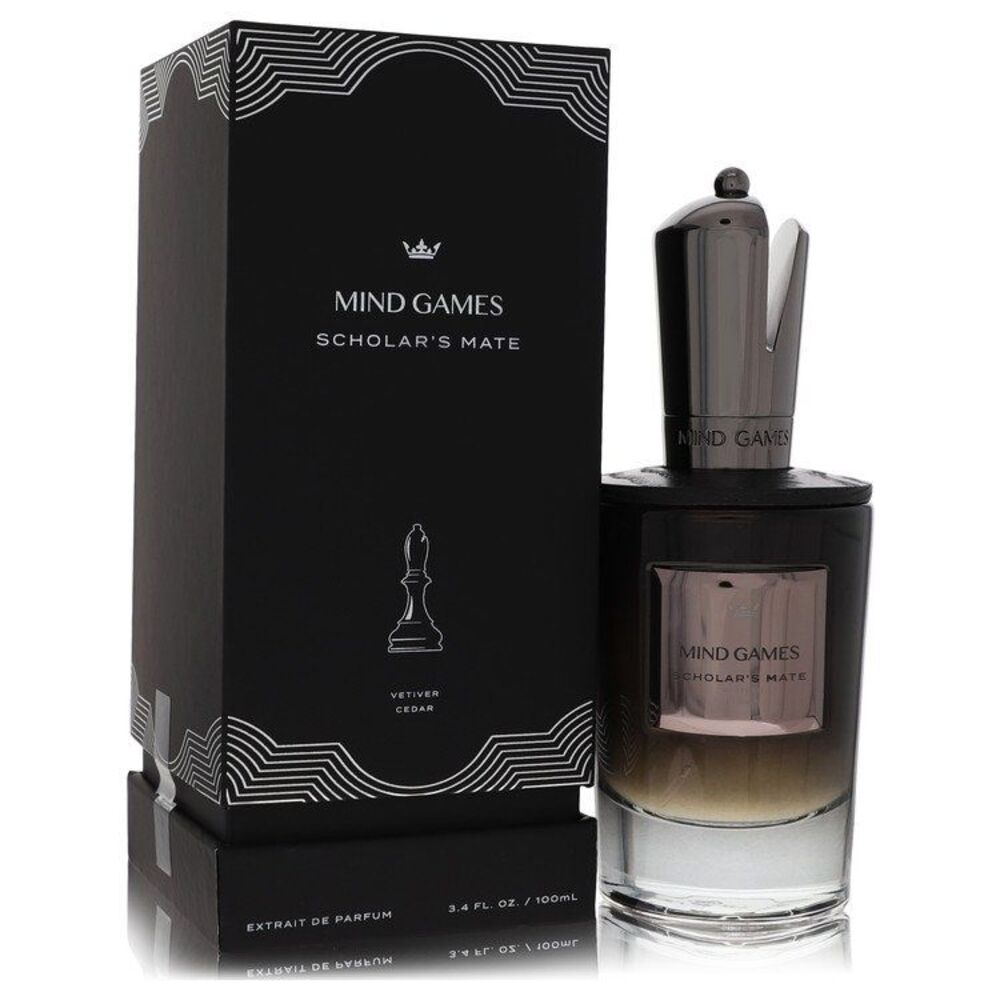 Mind Games Scholar Mate Vetiver Cedar Parfum Men Amber Brown Perfume